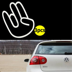 3pcss 5" JDM SHOCKER HAND Logo Import Drift Car Window Die-Cut Graphic Vinyl Decals for SUV Truck Car Bumper, Laptop, Wall, Mirror, Motorcycle