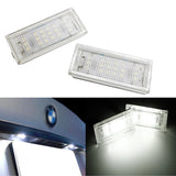 2x 2x Error Free White LED License Plate Lights Lamp For BMW E46 2D 04-06