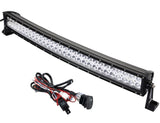 32" 180W 60-LED 6000K White Curved 60-LED Off-Road Bar Wire Work Light Lamp