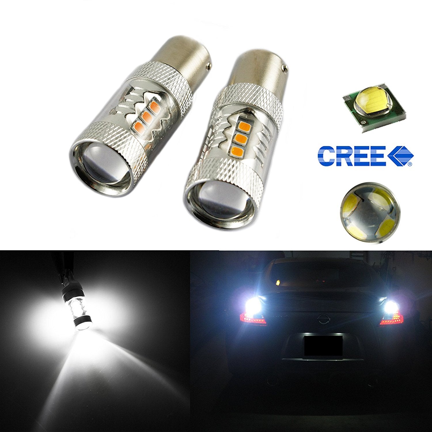 Super Bright 1157 BAY15D 80W LED Bulbs For Car Brake Reverse Tu | Xotic Tech