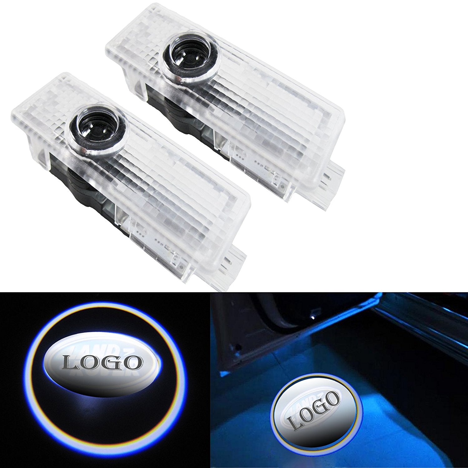 2PC Led Car Door Courtesy Ghost Shadow Light Laser Auto Logo Projector For Land  Rover Discovery 3 4 Freelander 2 Sport Car Goods