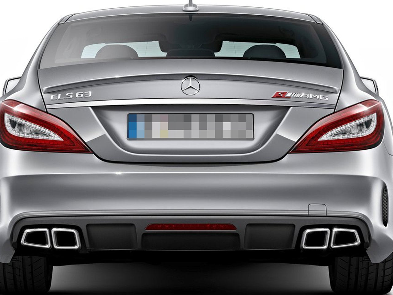 3D Chrome S Logo Car Rear Trunk Lid Emblem Sticker For Mercedes