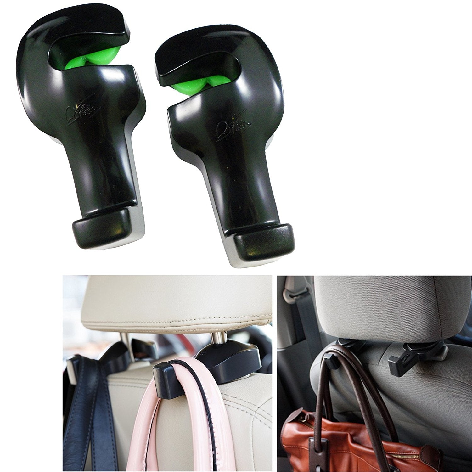 2 Pieces Pack Universal Car Back Seat Headrest Hanger Holder Hooks For