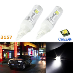 2x Super Bright Xenon White High Power CREE 80W 3156 3157 3157A LED Bulbs DRL Daytime Running Lights Lamps Replacement