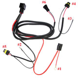 1 set H1 H3 H7 H11 9005 9006 HB4 HID Conversion Kit Relay Wire Harness Adapter Wiring