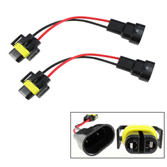 2x 9006 to H11 Headlights / Fog Conversion Connectors Wiring Harness Adapter