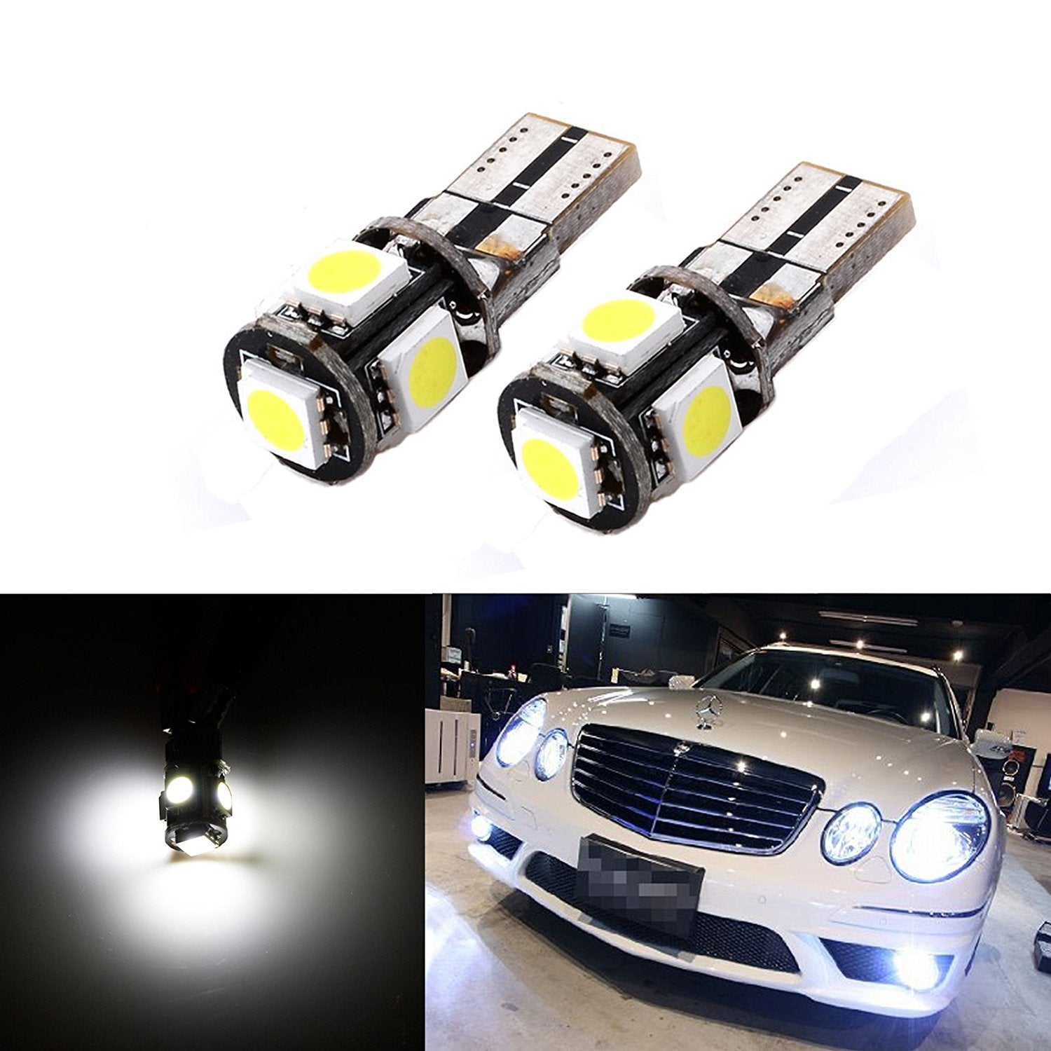 T10 W5w LED Bulb Canbus 168 194 Clearance Parking Lights for Benz