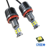 Mega 80W 7000K White H8 LED Angel Eyes Ring Marker Bulbs For BMW 1 3 5 X Series Z4 X5 X6