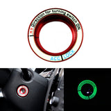 1 Piece Car Engine Start Stop Ignition Key Hole Luminous Cover Sticker For Ford Focus 2 3 4 Sedean Hatchback and Kuga
