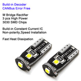 T10 168 194 LED License Plate Light Replacement 3030 SMD Bulbs Pure White 6000K