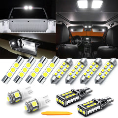 White LED Interior Light + License + Trunk Cargo Pkg For GMC Sierra 1500 2007-13