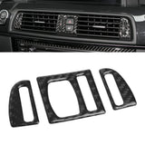 Carbon Fiber Dashboard Air Vent Outlet Frame Trim For BMW F10 5 Series 2011-2017