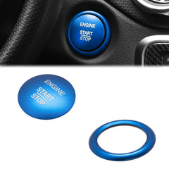 Sporty Blue Alloy Start Stop Button Cover Trim For Mercedes Benz C E CL GL Class