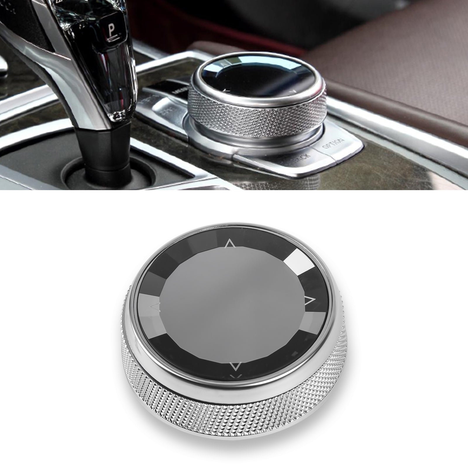 Crystal Multi-Media IDrive Controller Button Cover Trim For BMW 2 3 4