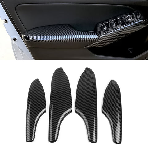 For Honda Civic 2022 Carbon Fiber Texture Interior Door Armrest Panel Trim Cover