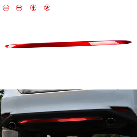 Gloss Red Stainless Rear Bumper Lip Cover Trim For Toyota Camry LE XLE 2018-2022