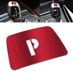 Red Gear Shift Knob Lever P Parking Shift Button Cover Frame Trim For BMW 1 2 3 4 5 7 Series X3 X5 X6 F01 F07 F10 F20 F23 F25 F30 F33 E70 E71 220i 430i 320i