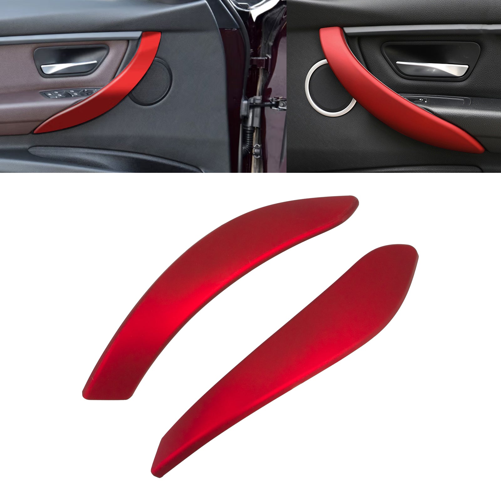 Red Interior Door Armrest Frame Molding Cover For BMW 4 Series F30 F | Xotic Tech