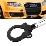 Set Anodized Alloy Black Track Racing Style Tow Hook For Audi A4/S4 B8 2008-2019