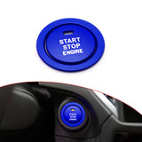 Blue Engine Push Start Button w/Ring Cover Trim For Subaru WRX STI Crosstrek BRZ