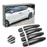 Carbon Fiber Style Door Handle+Door Edge Protect Trim For Nissan Maxima 2016-20