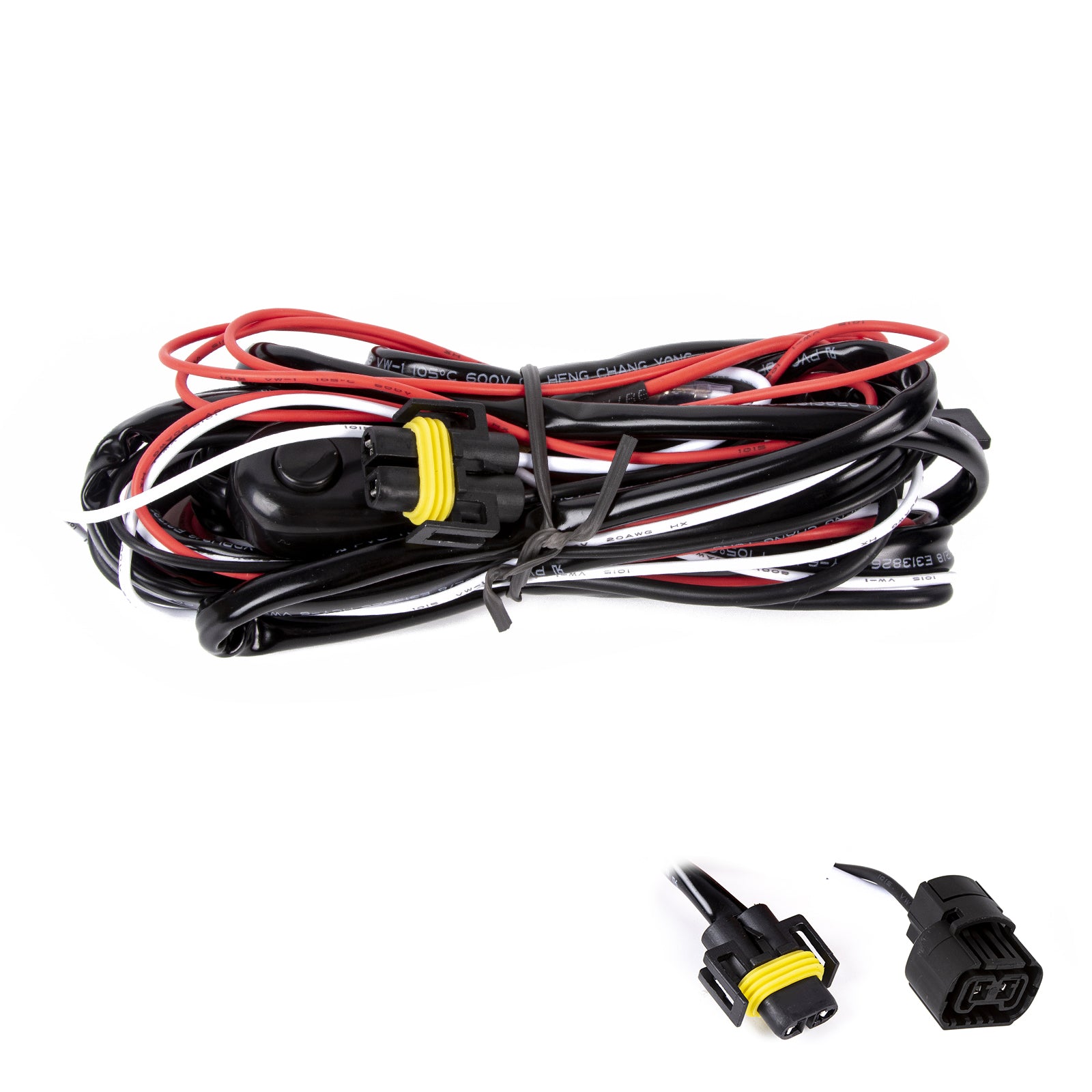 LED Light Bar Relay Wiring Harness w/LED Indicator Light Switch