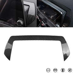 Interior Dashboard GPS Navigation Screen Frame Cover Trim, Carbon Fiber Pattern, Compatible with Nissan Sentra 2020-2022