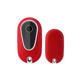 Red TPU w/Leather Texture Full Protect Remote Key Fob For Mercedes S-Class 2020+