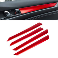 Inner Side Door Panel Strip Cover Trim, Sporty Red, Compatible with Honda Accord Sedan 10th Gen 2018-2022