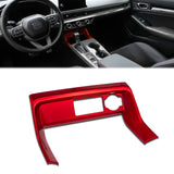 Sporty Red Console Cigarette Lighter Cover Trim For Honda Civic 11th Gen 2022+