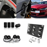 Set Tow License Plate + Air Valve Cap + Release Fastener For Jaguar XE 2017-2020