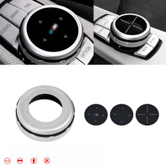 Silver Multi-Media IDrive Button Cover Decor Trim For BMW 1 2 3 4 5 7 X Series