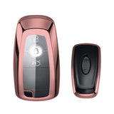 Pink TPU Full Protect Remote Smart Key Fob Cover For Ford Mustang F-150 F-250