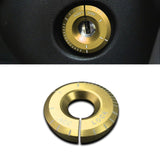 1PC Gold Ignition Keyhole Ring Overlay Trim For VW Golf GTI Jetta Audi A3 A4 TT