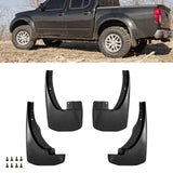 Black Front+Rear Splash Fender Mudguards Protector For Nissan Frontier 2005-2022