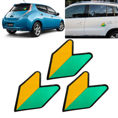 Yellow/Green JDM Japan Wakaba Leaf Pre-Cut Car Bumper Body Vinyl Decal Stickers