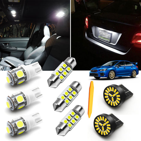 White LED Interior + Reverse Light Package Kit For Honda Civic Coupe 2006-2012