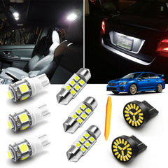 White LED Interior + Reverse Light Package Kit For Honda Civic Sedan 2006-2012