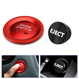 Engine Start + Black Cigarette Lighter Eject Button Trim For Chevrolet Cadillac