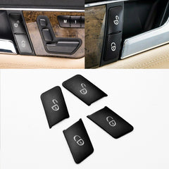 Black Door Lock Unlock Switch Cover Trim For Mercedes Benz C E Class W204 W212