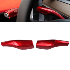 Steering Wheel Paddle Shifter Cover Trim Compatible With Tesla Model 3 2017-2023 & Model Y 2020-up (Glossy Red)