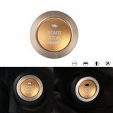 Glossy Gold Aluminum Alloy Engine Start Button Cover Trim For Subaru Forester XV
