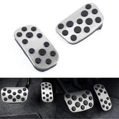 Silver Aluminum Brake and Gas Accelerator Pedal Covers For Toyota Corolla 2020+
