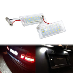 CANbus Error Free White LED License Plate Lights Lamps For BMW X5 X3 E53 E83