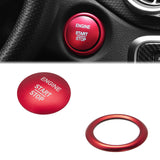 1 Set Red Engine Ignition Button Decoration Cover For Mercedes CLA GLA GLC Class