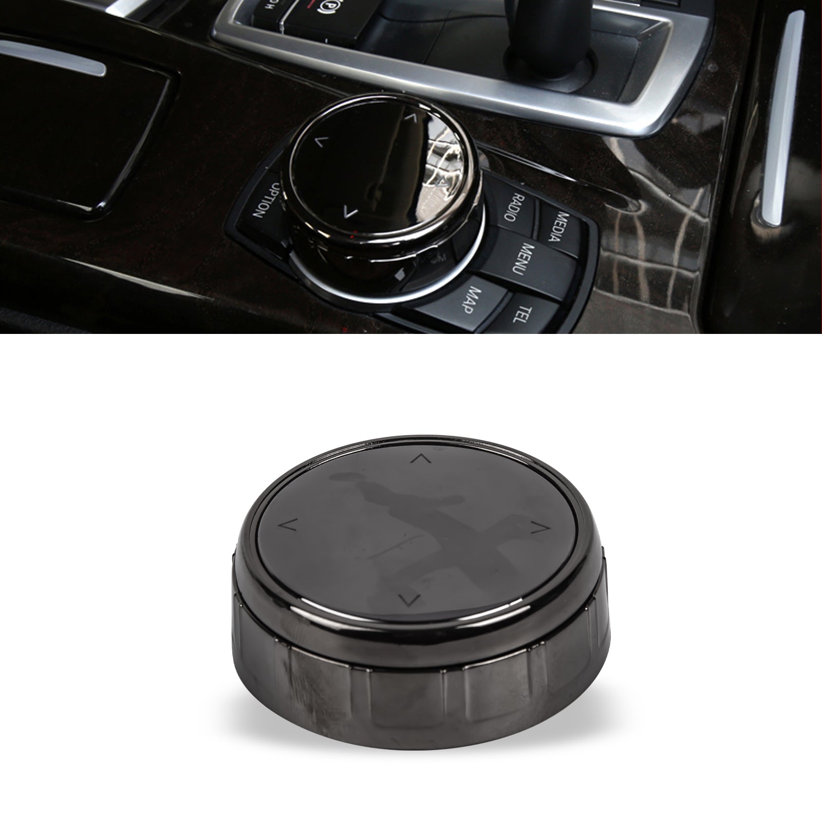 Console Multimedia Knob Switch Button Cover Trim Stickers Compatible w ...