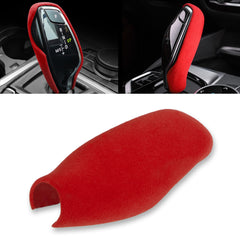 Red Suede Leather Gear Shift Lever Head Knob Cover For G30 G32 G11 G01 2017-up