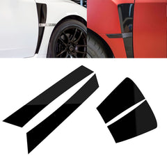 Matte Black Front Side Fender Vent Sticker Full Set For Subaru WRX STI 2015-2021