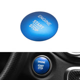 Aluminum Keyless Start Engine Stop Push Button Stickers Cover Trim Compatible with Mercedes Benz B C E S G CL SL ML GL CLA GLA GLC GLK GLS Class(Blue)