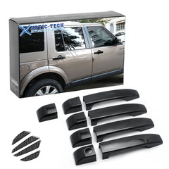 Gloss Black Door Handle+Door Edge Protect Trim For Land Rover Range Rover 02-12